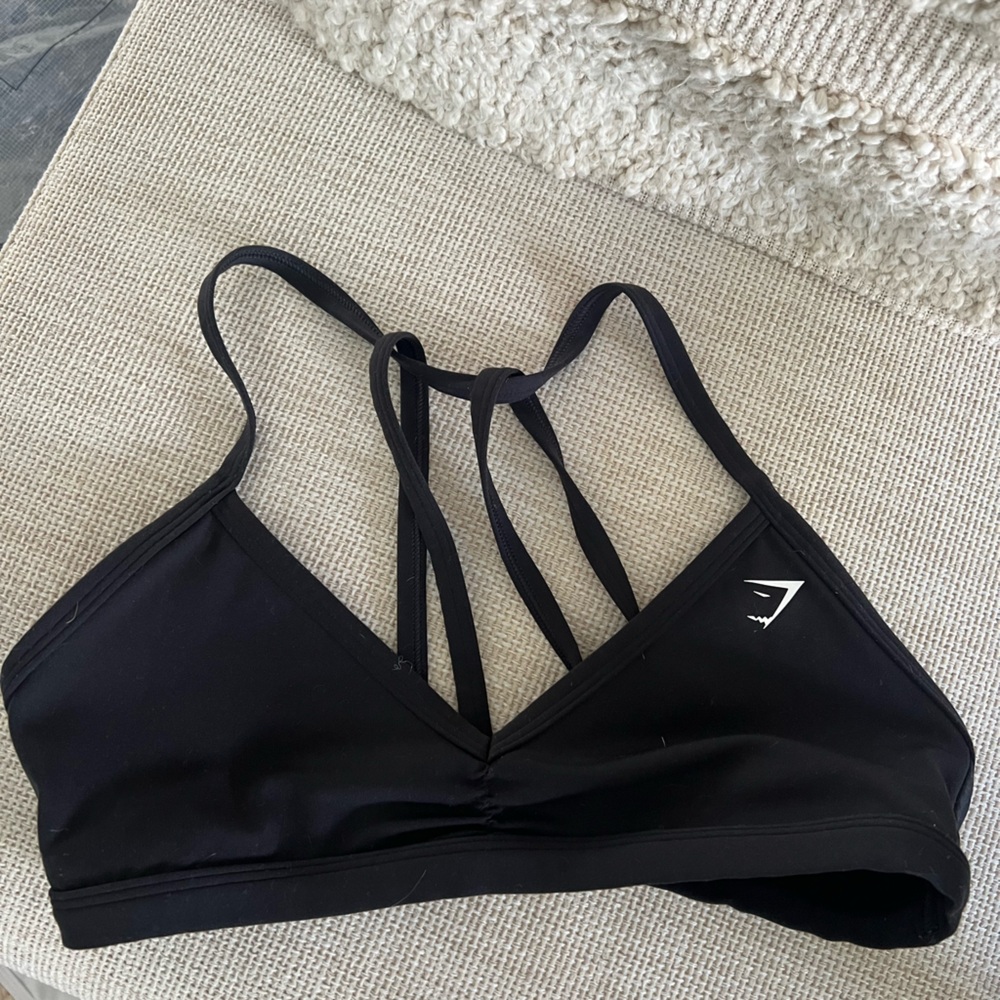 Gymshark black sports bra size medium